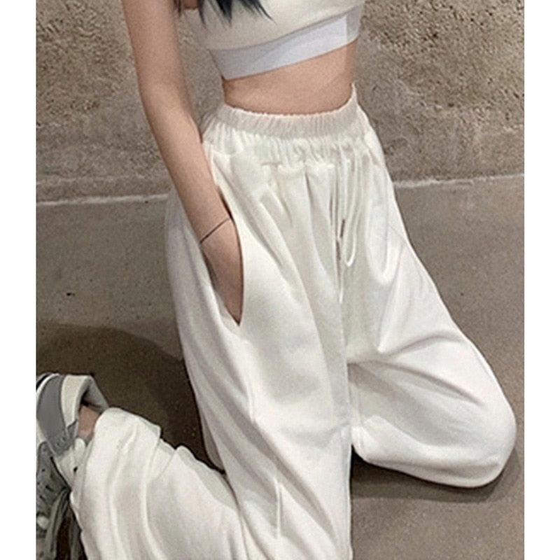 Oversize White Jogging Sweatpants