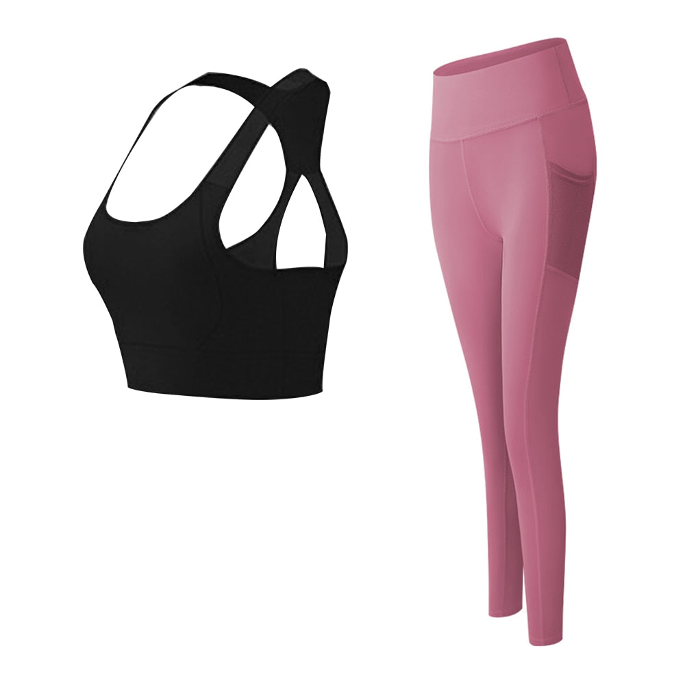 Women's Crop Top with High Waist Leggings