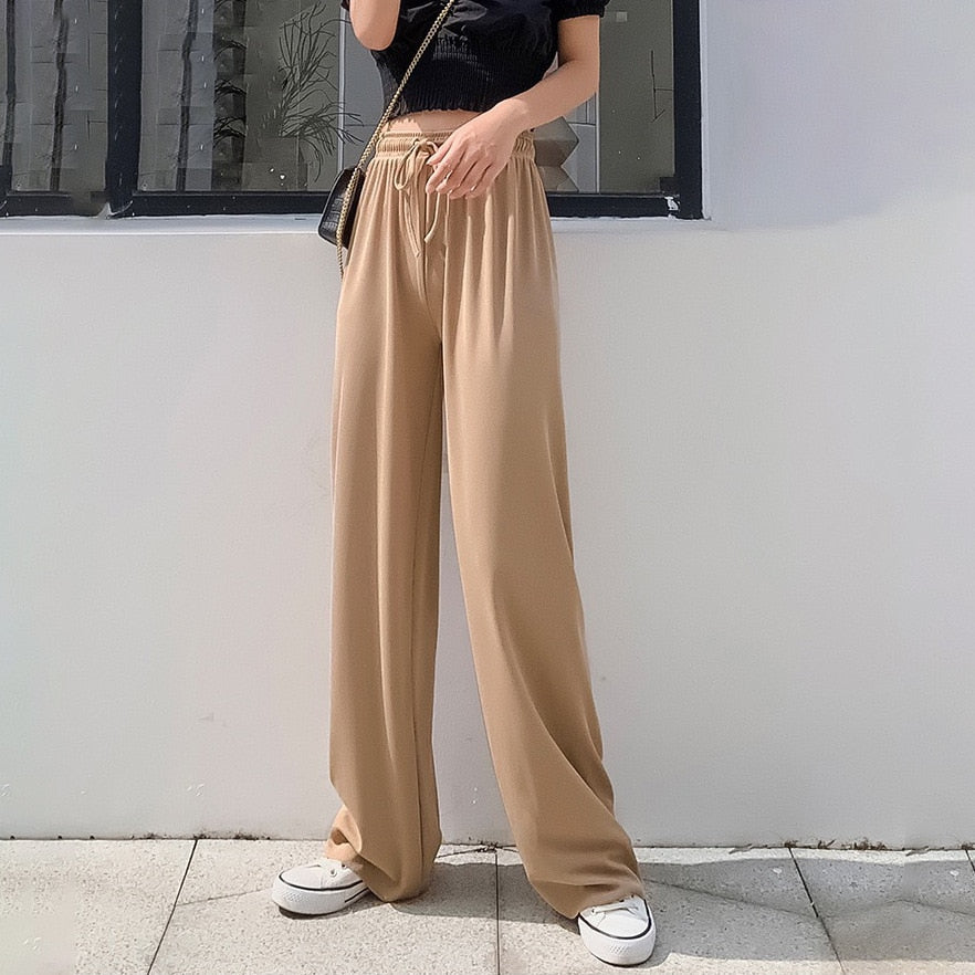 Casual Loose Black Pants