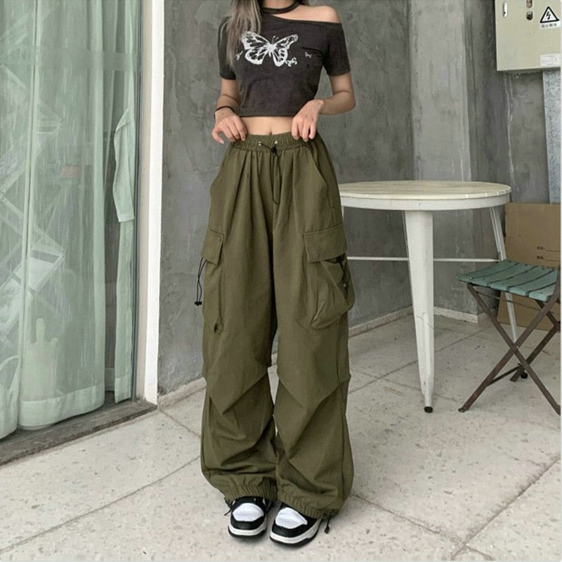 Vintage Chic Cargo Trousers